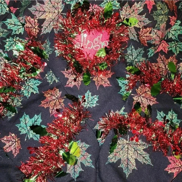 1 of a kind Custom Handmade Ugly Christmas Sweater Womens XL XXL or Men's L - Picture 4 of 7